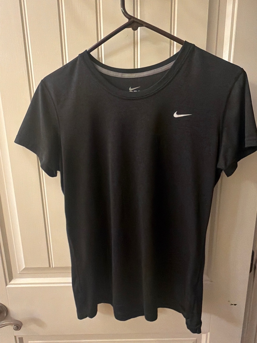 Nike Black Short Sleeve Tee with White Swoosh